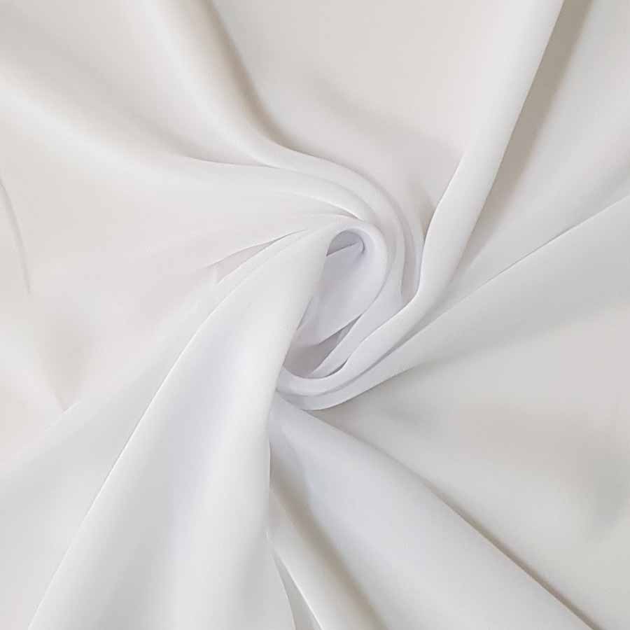 Georgette - bianco ottico  Metri di Tessuto Il negozio italiano di tessuti  online