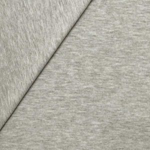 Jersey di cotone grigio melange chiaro